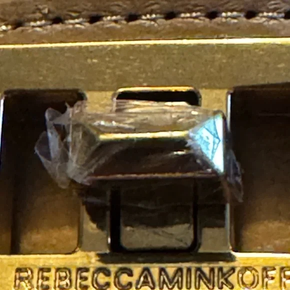 Rebecca Minkoff Chevron Quilted Love Leather Crossbody Bag British Tan - Picture 5 of 10